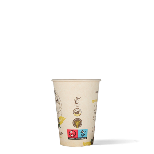 Koffiebekers - Eco Kind Cup - suikerriet - biologisch afbreekbaar - 180cc/7.5oz - 2.500 st/ds