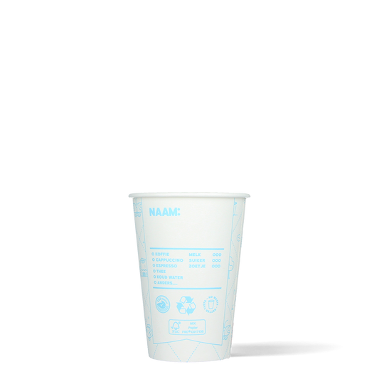 Koffiebekers - Halo Recycle Cups - PE, FSC®, CO2-Neutraal - 180cc/7.5oz - 1.000 st/ds