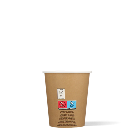 Cappuccinobekers - FSC® Kraft - 230cc/8oz - 1.000 st/ds