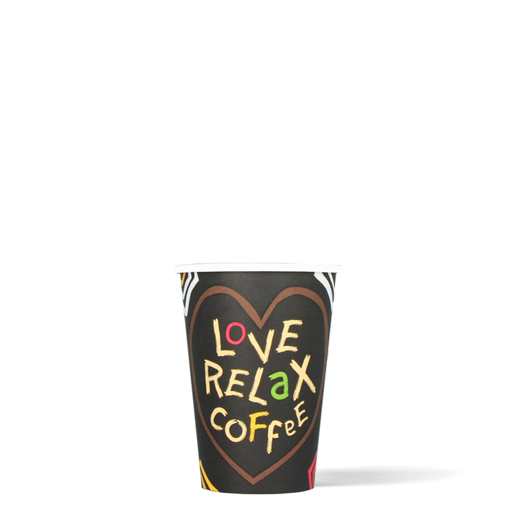 Koffiebekers - Love, Relax, Coffee - FSC® - 180cc/7.5oz - 2.500 st/ds