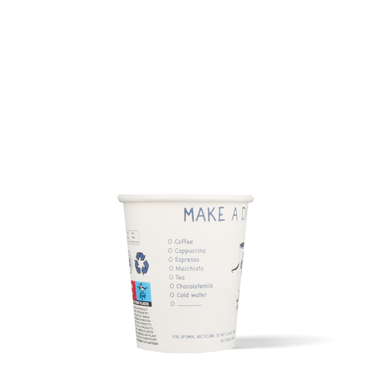 Cappuccinobekers - Make A Difference - FSC® - 230cc/8oz - 1.000 st/ds