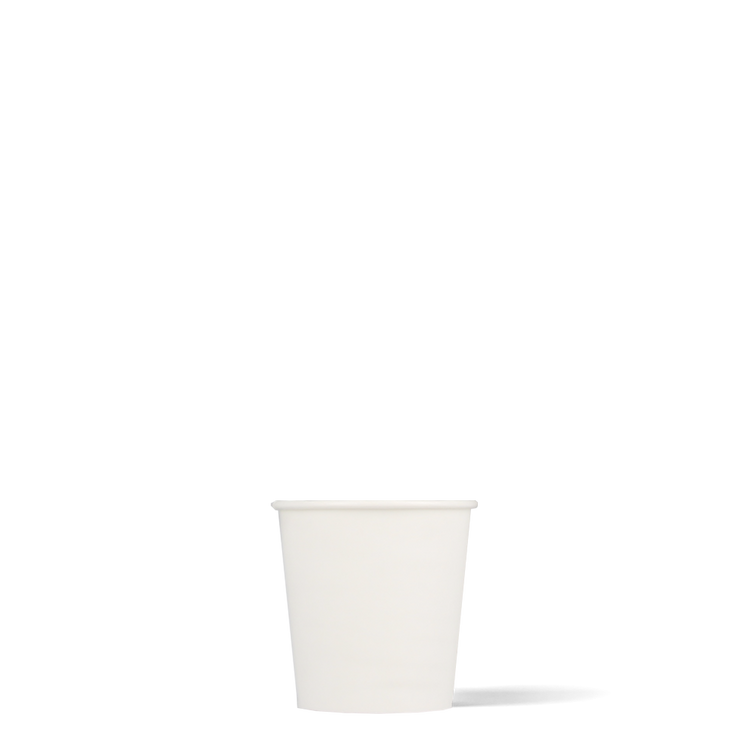 Espressobekers - biologisch afbreekbaar - wit - 120cc/4oz - 1.000 st/ds