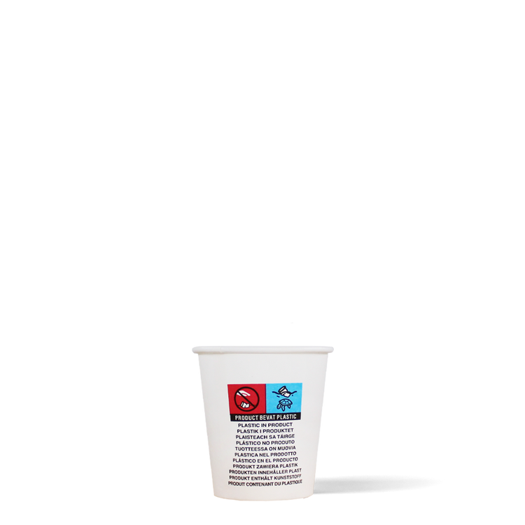 Ristrettobekers - wit - 100cc/3oz - 1.000 st/ds