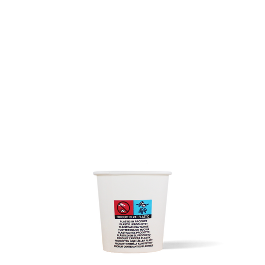 Espressobekers - wit - 120cc/4oz - 1.000 st/ds