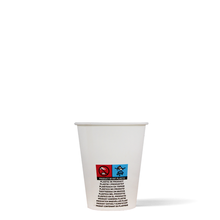 Koffiebekers - wit - 150cc/6oz - 2.500 st/ds