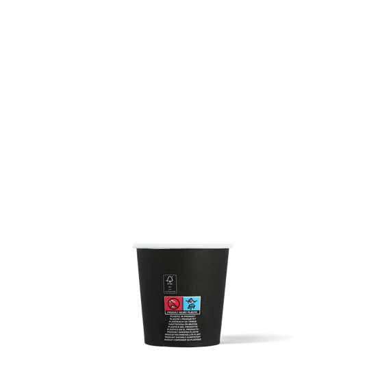 Espressobekers - FSC® - zwart - 120cc/4oz - 1.000 st/ds