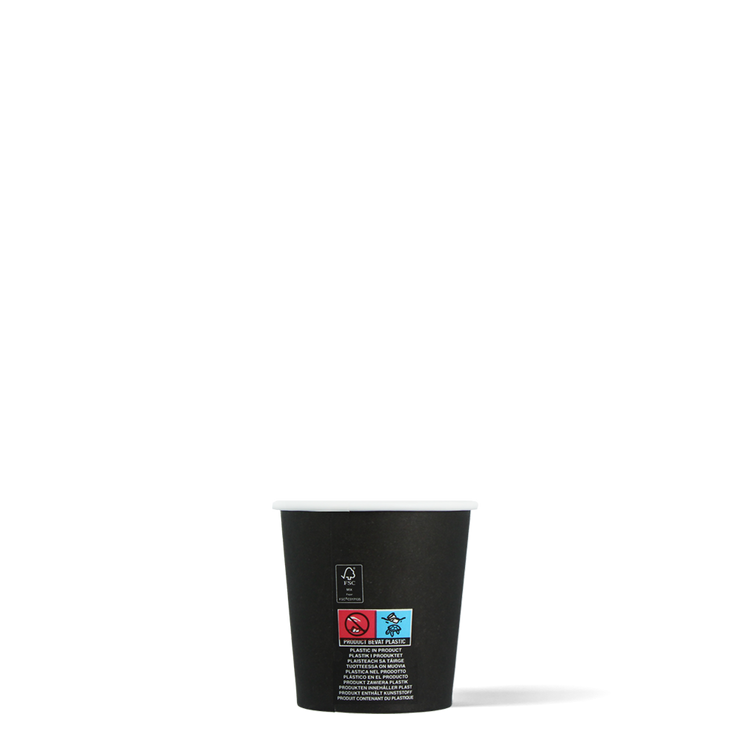 Espressobekers - FSC® - zwart - 120cc/4oz - 1000 st/ds