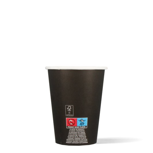 Lattebekers - FSC® - zwart - 360cc/12oz - 1.000 st/ds