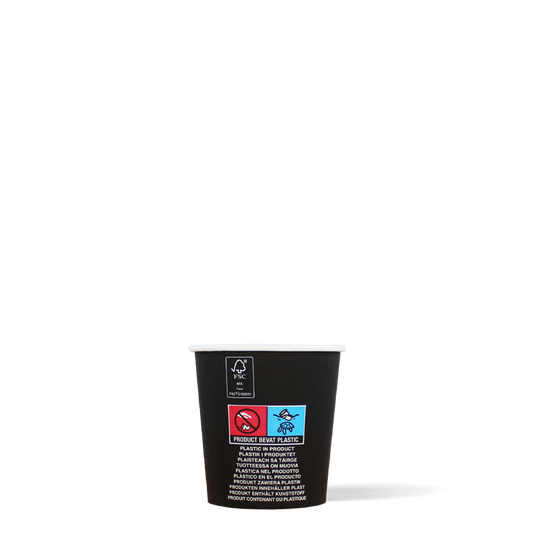 Espressobekers - FSC® - zwart - 120cc/4oz - 1.000 st/ds