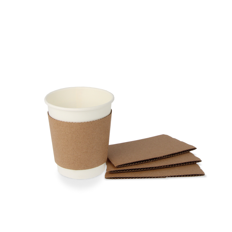 Kartonnen Koffiebeker Sleeves 8oz kartonnen beker