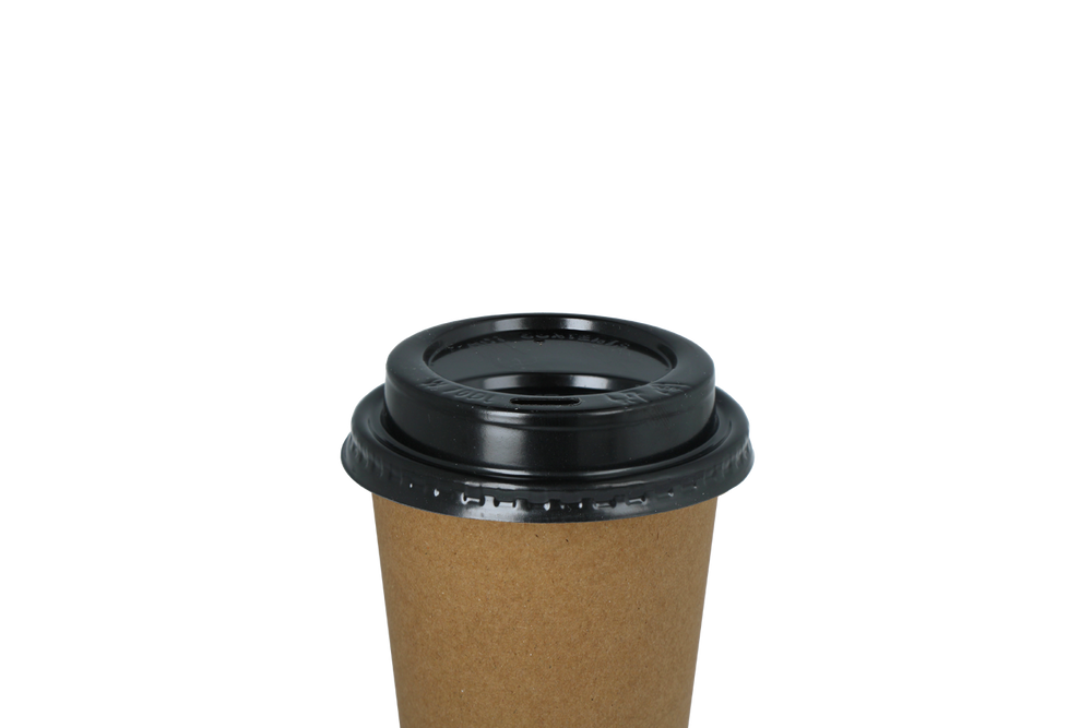 Zwarte koffiebeker deksels - 150/180cc Ø70 mm